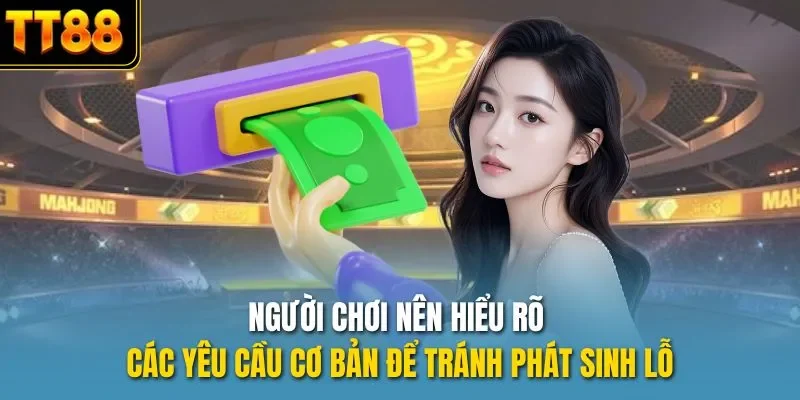 Người chơi nên hiểu rõ các yêu cầu cơ bản để tránh phát sinh lỗ