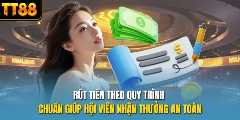 Rút tiền theo quy trình chuẩn giúp hội viên nhận thưởng an toàn